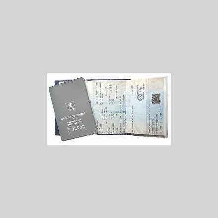 Porte carte grise 3 Volets (dont 1 transparent)